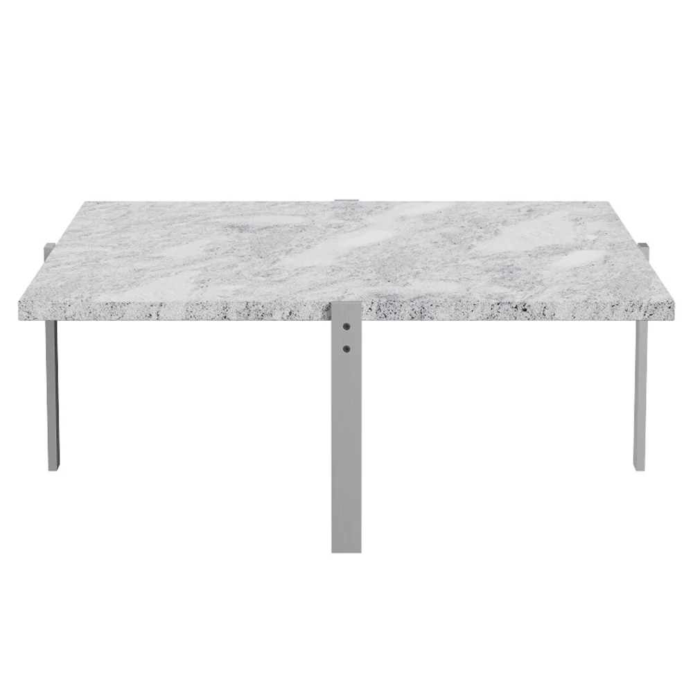 PK65 Coffee Table - Marble, Gray/White - Image 2