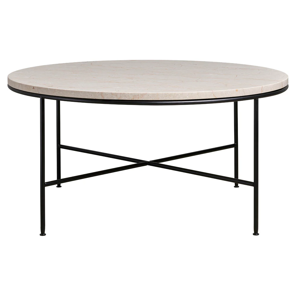 Planner Round Coffee Table - Cream