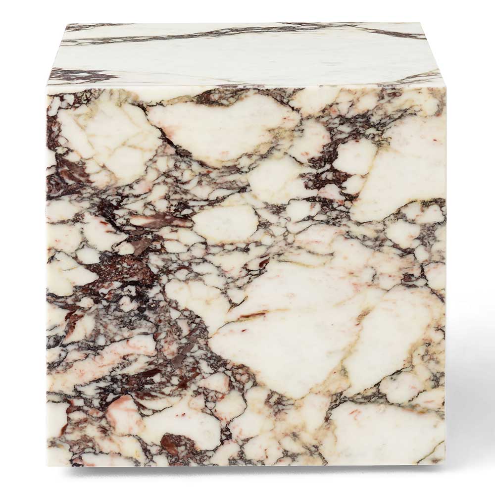 Plinth Cubic Marble Table - Calacatta Viola - Image 2