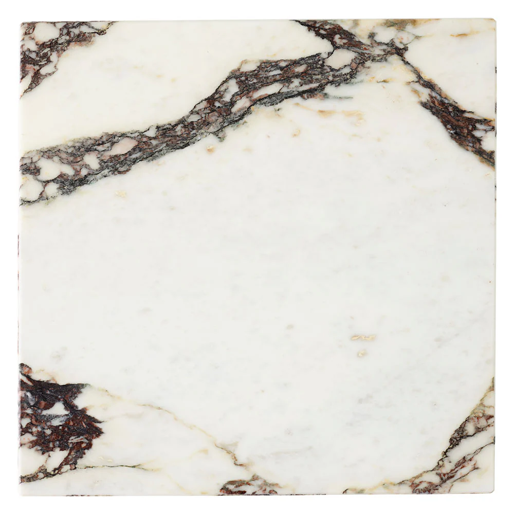 Plinth Cubic Marble Table - Calacatta Viola - Image 3