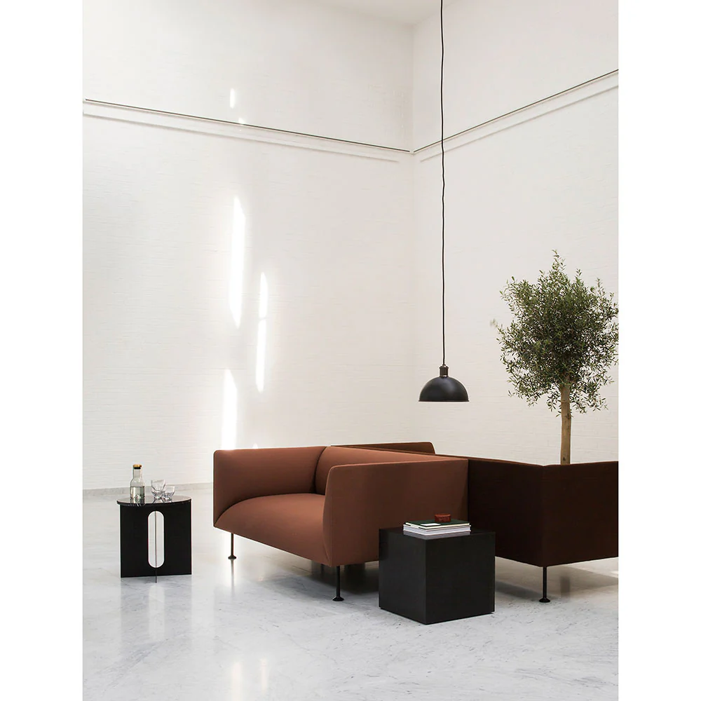 Plinth Cubic Marble Table - Nero Marquina - Image 4
