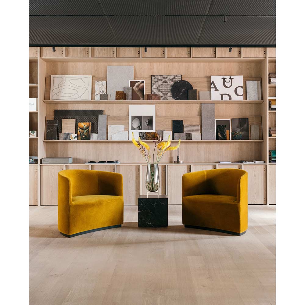 Plinth Cubic Marble Table - Nero Marquina - Image 6