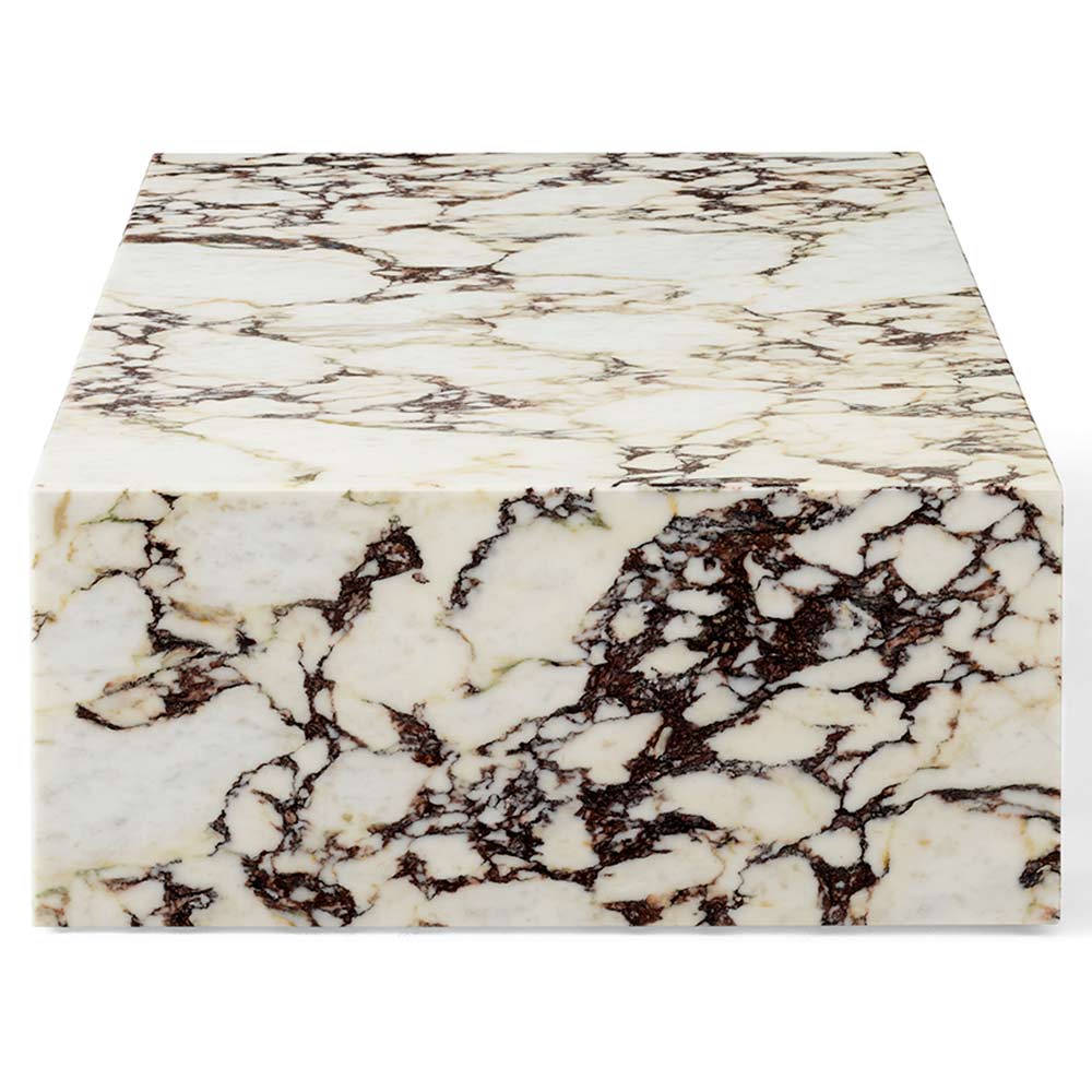 Plinth Low Marble Table - Calacatta Viola - Image 3