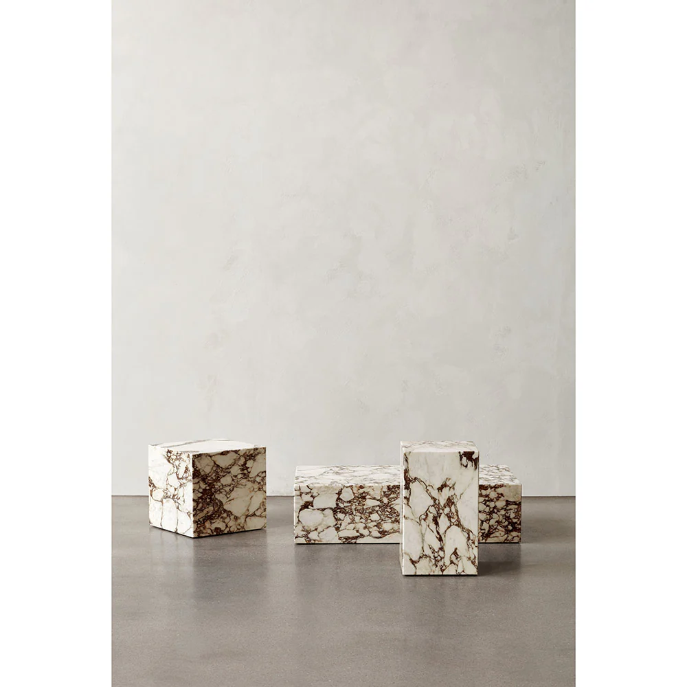 Plinth Low Marble Table - Calacatta Viola - Image 4