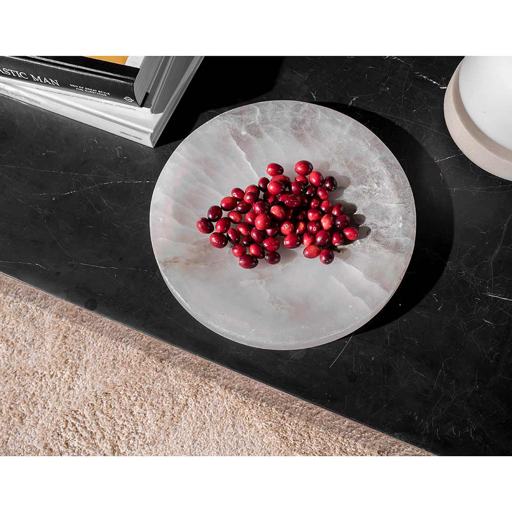 Plinth Low Marble Table - Nero Marquina - Image 8