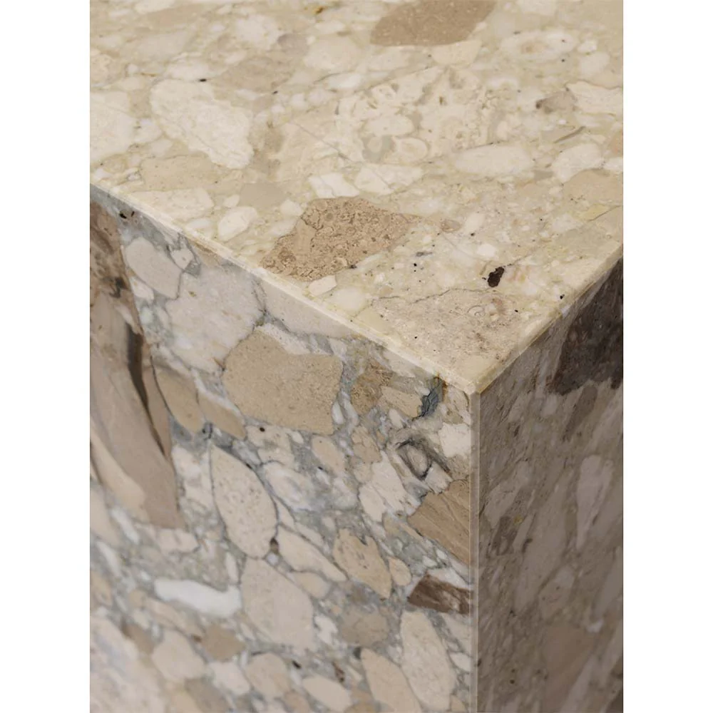 Plinth Low Stone Table - Kunis Breccia - Image 4