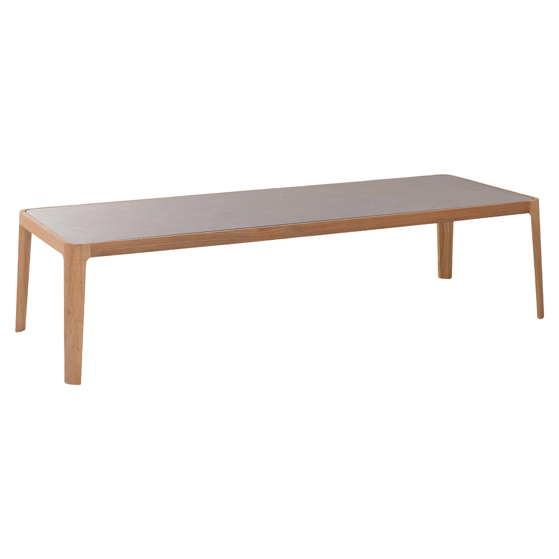 Positano Dining Table - Ceramic Top, Teak Base - Image 2