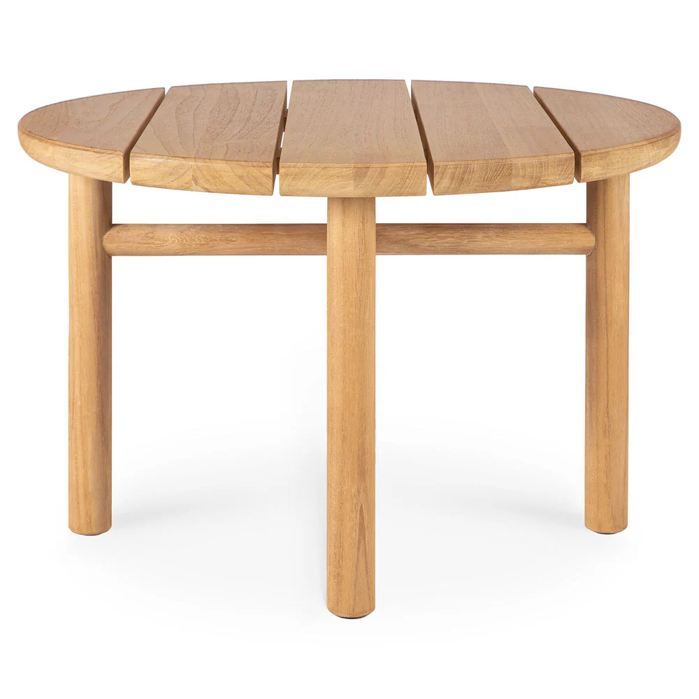 Quatro Outdoor Coffee Table - Teak, 17"H - Image 3