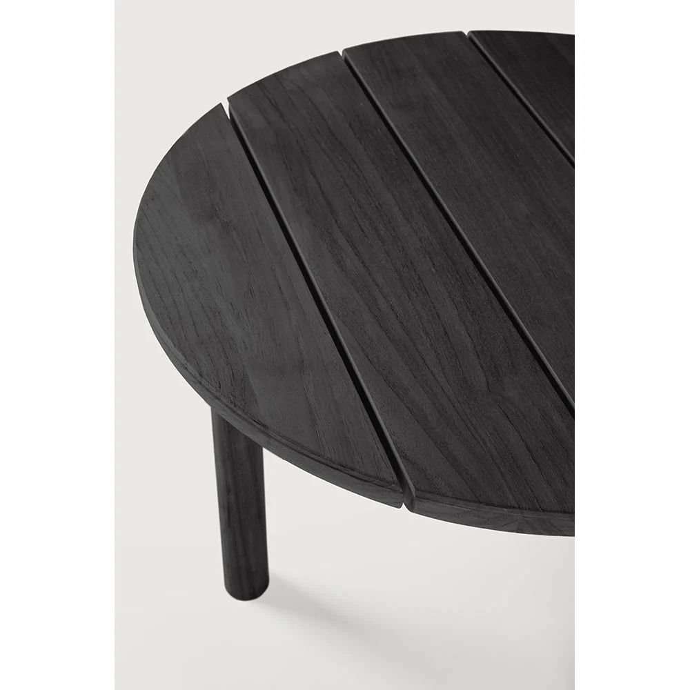 Quatro Outdoor Side Table - Black Teak - Image 4