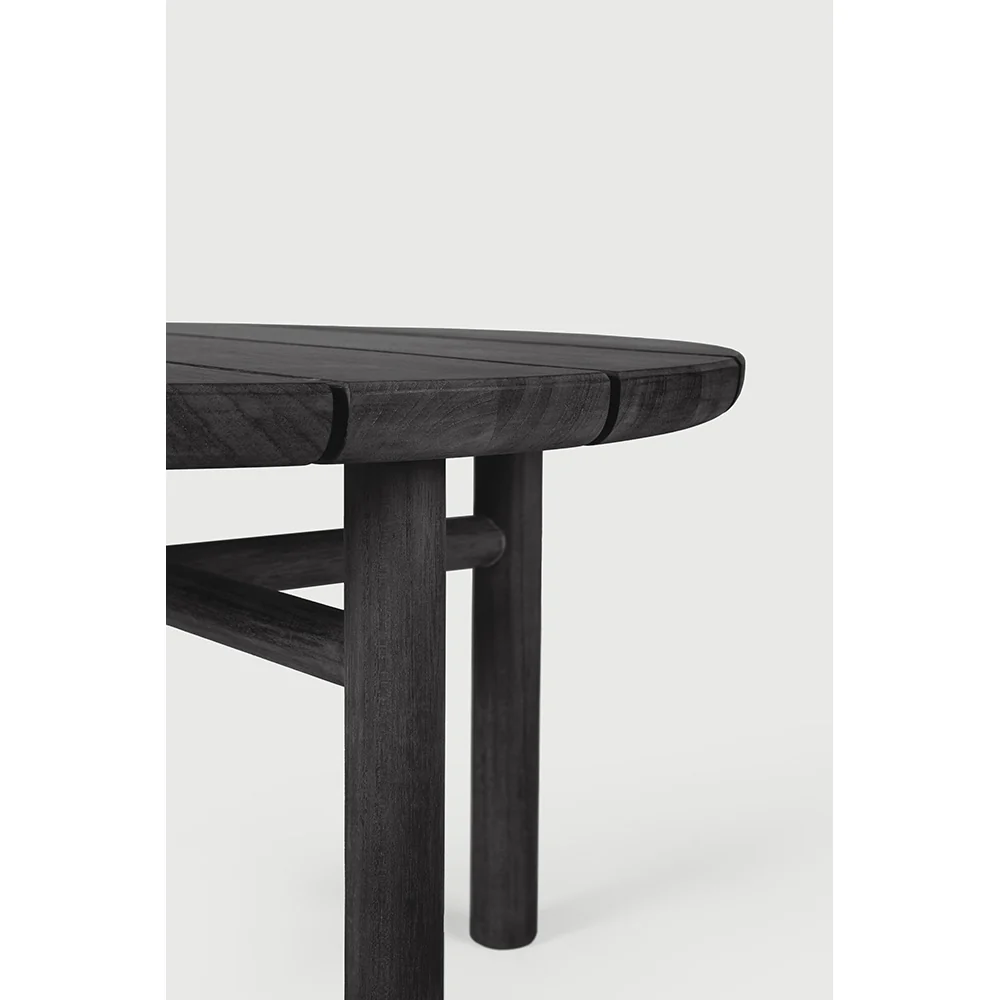 Quatro Outdoor Side Table - Black Teak - Image 5