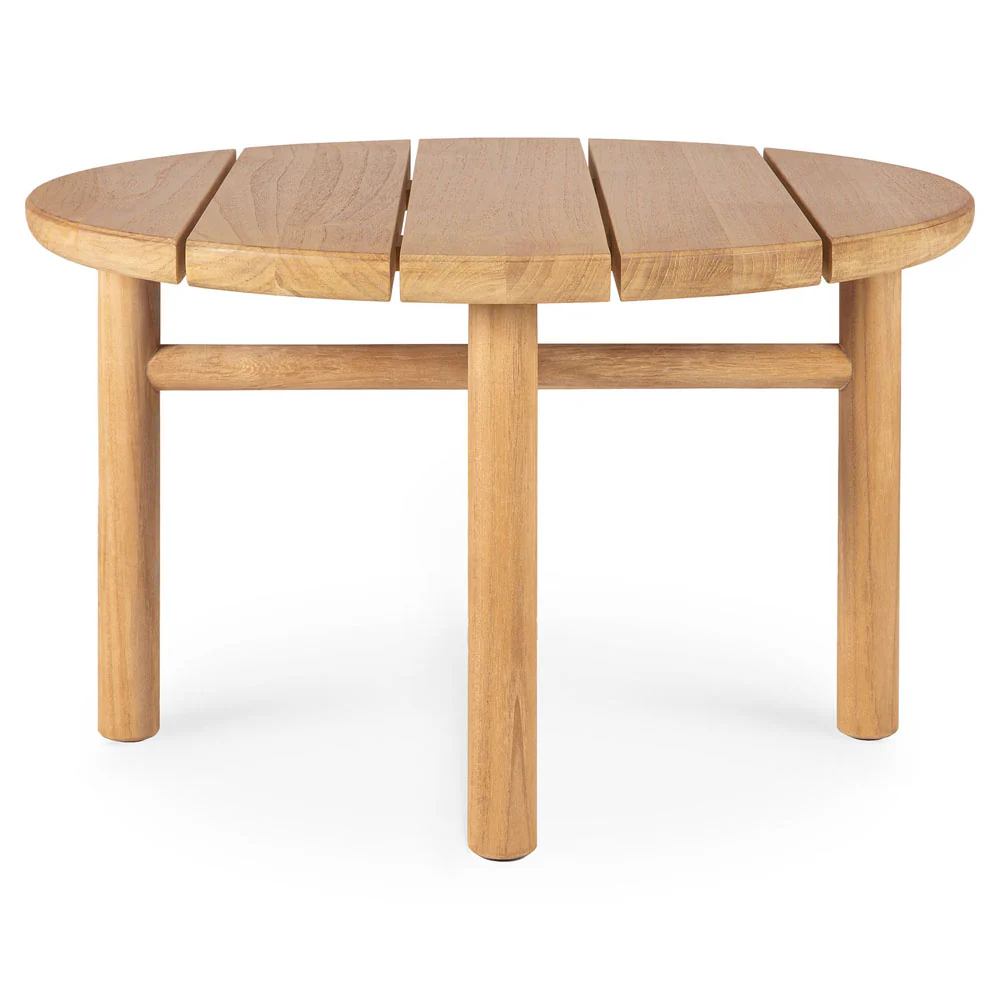 Quatro Outdoor Side Table - Teak - Image 3