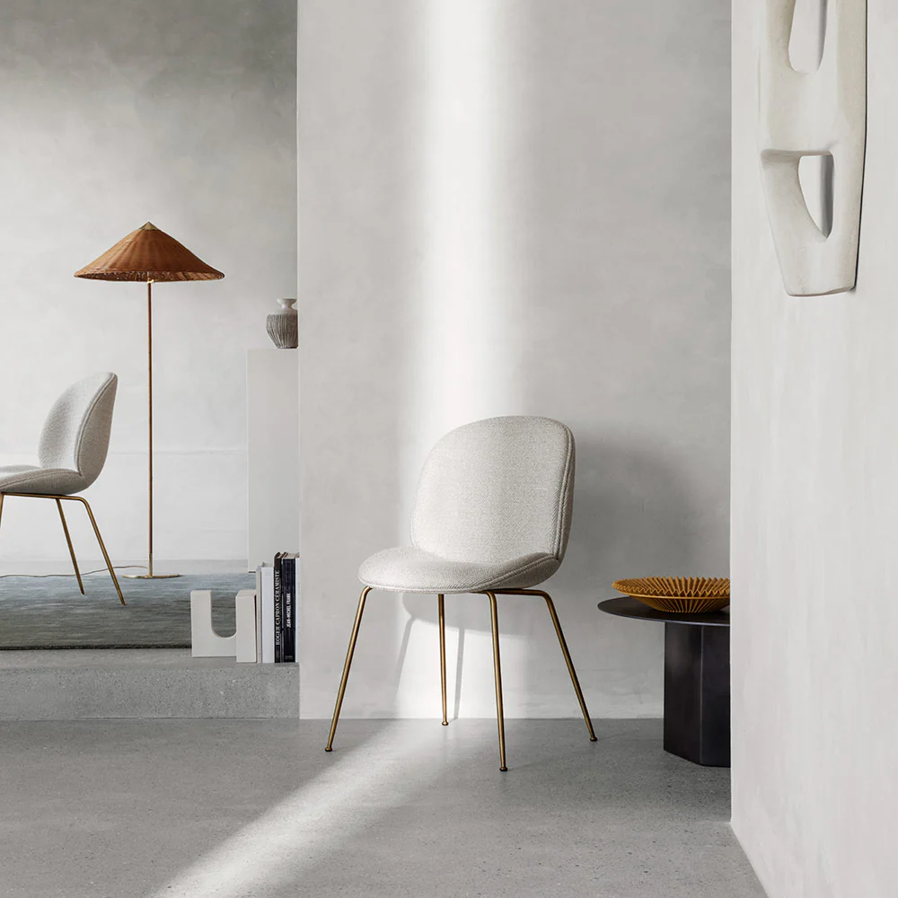 Quick Ship Beetle Fully Upholstered Dining Chair - Conic Base - Image 9