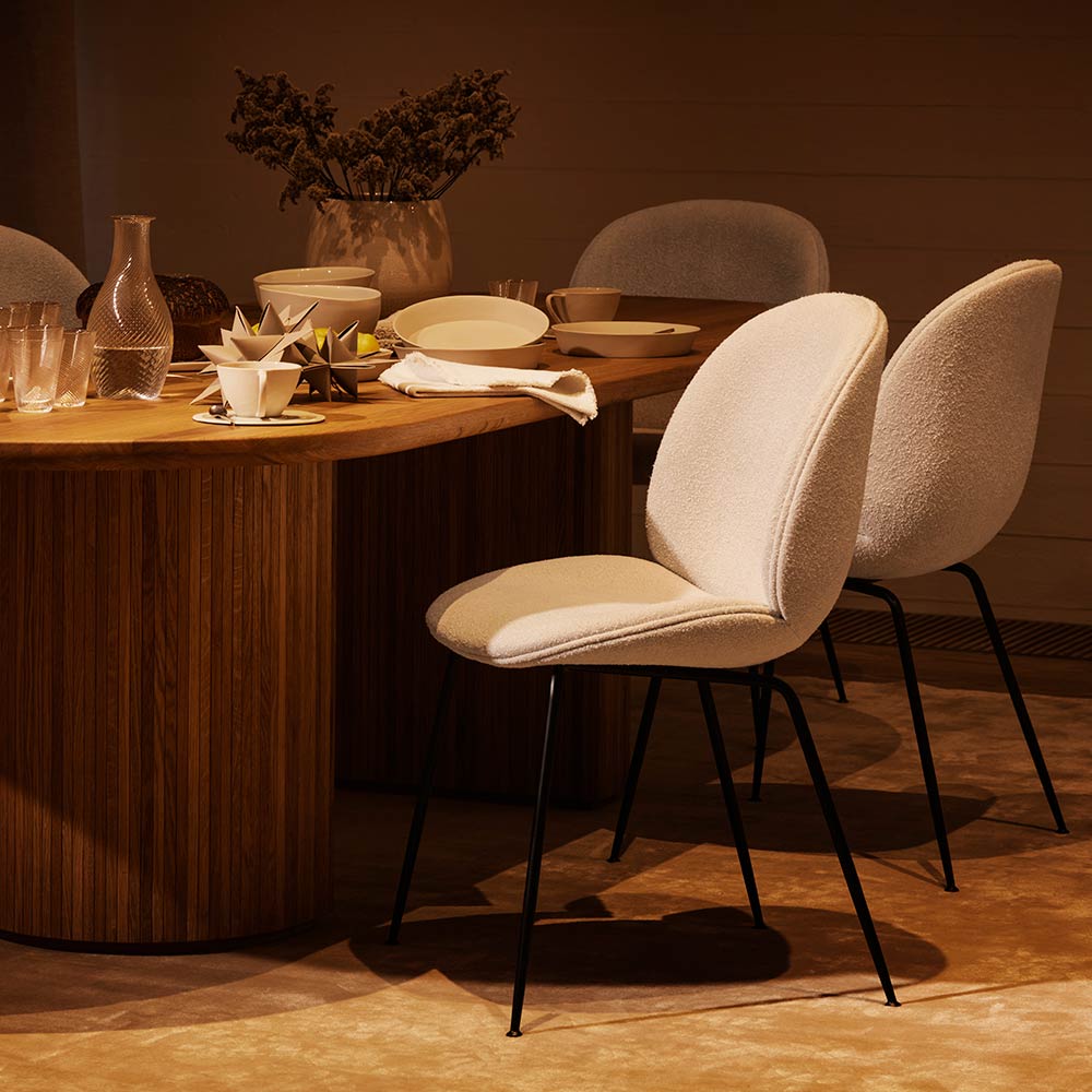 Quick Ship Beetle Fully Upholstered Dining Chair - Conic Base - Image 8