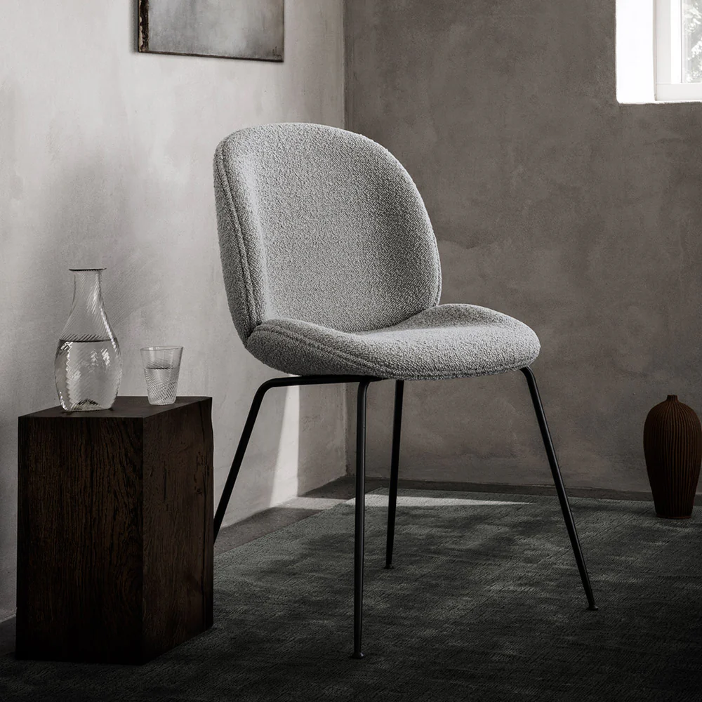 Quick Ship Beetle Fully Upholstered Dining Chair - Conic Base - Image 7