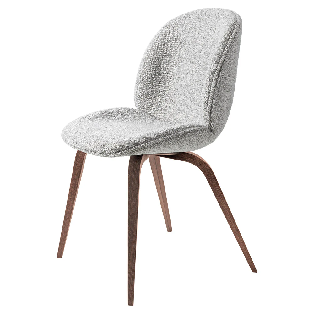Quick Ship Beetle Fully Upholstered Dining Chair - Wood Base - Image 3