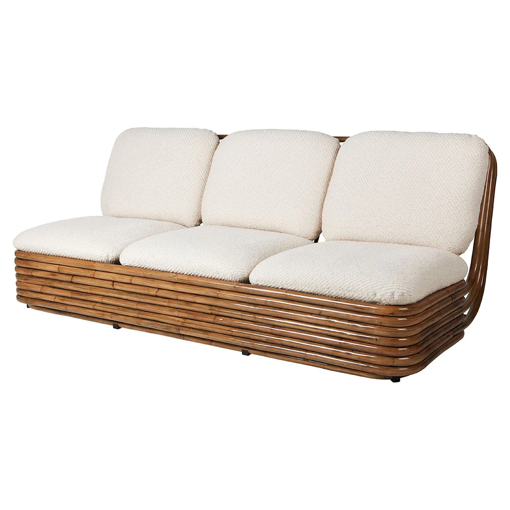 Quick Ship Bohemian 72 Sofa - Dedar Lupo 007 Diagonal Boucle