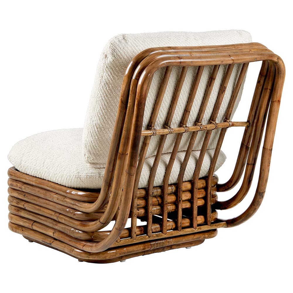 Quick Ship Bohemian 72 Lounge Chair - Dedar Lupo 007 Diagonal Boucle - Image 3