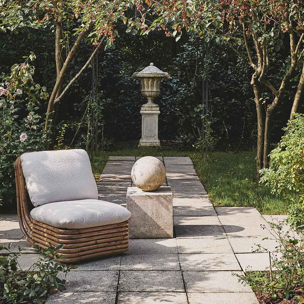 Quick Ship Bohemian 72 Lounge Chair - Dedar Lupo 007 Diagonal Boucle - Image 6