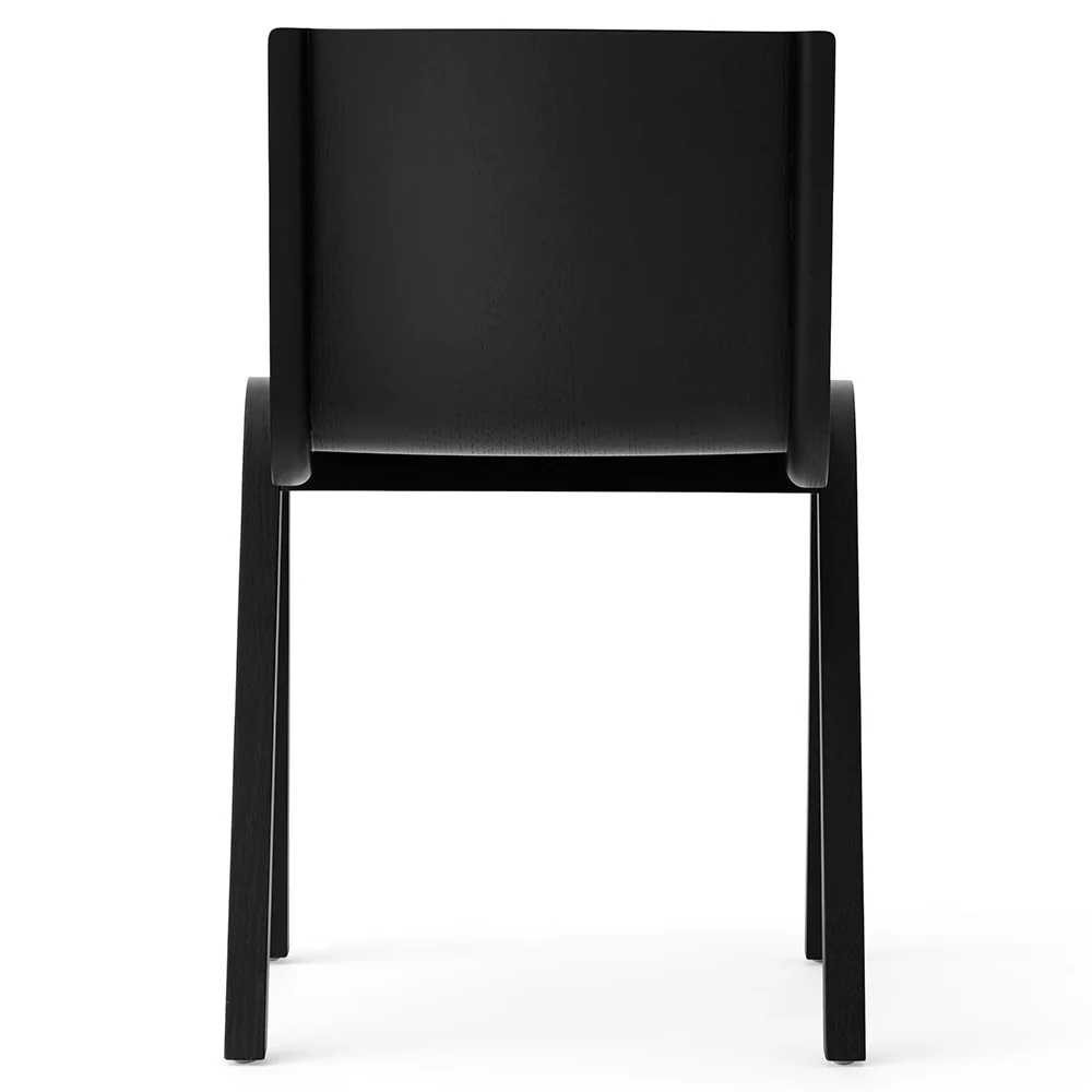 Ready Front Upholstered Dining Chair - Black Painted Oak - Image 3