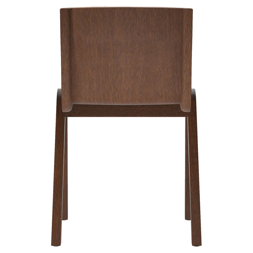 Ready Front Upholstered Dining Chair - Red Stained Oak, Boucle - Image 3