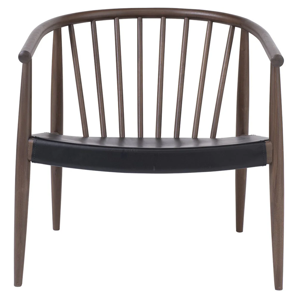 Reprise Chair With Hide Seat - Walnut - Image 2