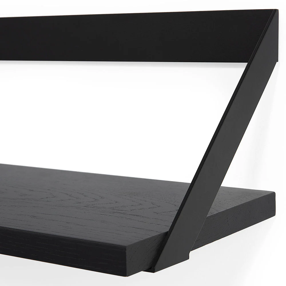 Ribbon Shelf - Black Oak/Black, 27.5"W - Image 3