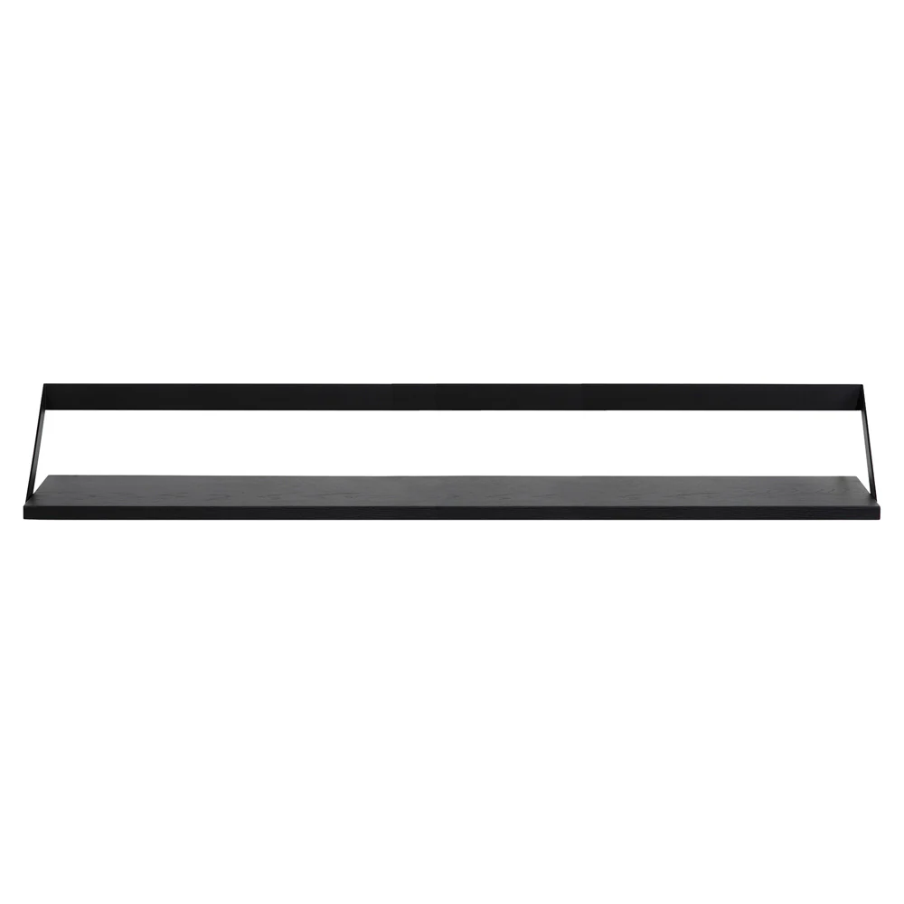 Ribbon Shelf - Black Oak/Black, 55"W