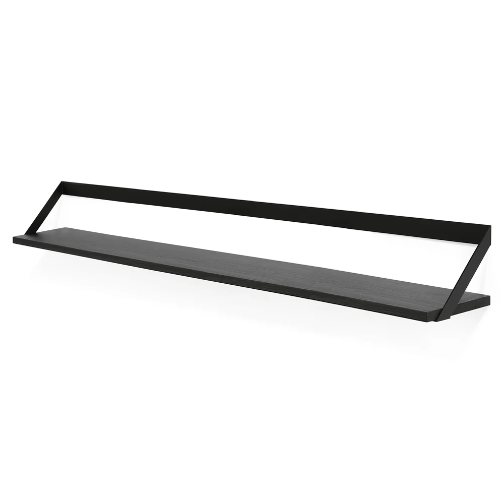 Ribbon Shelf - Black Oak/Black, 55"W - Image 2