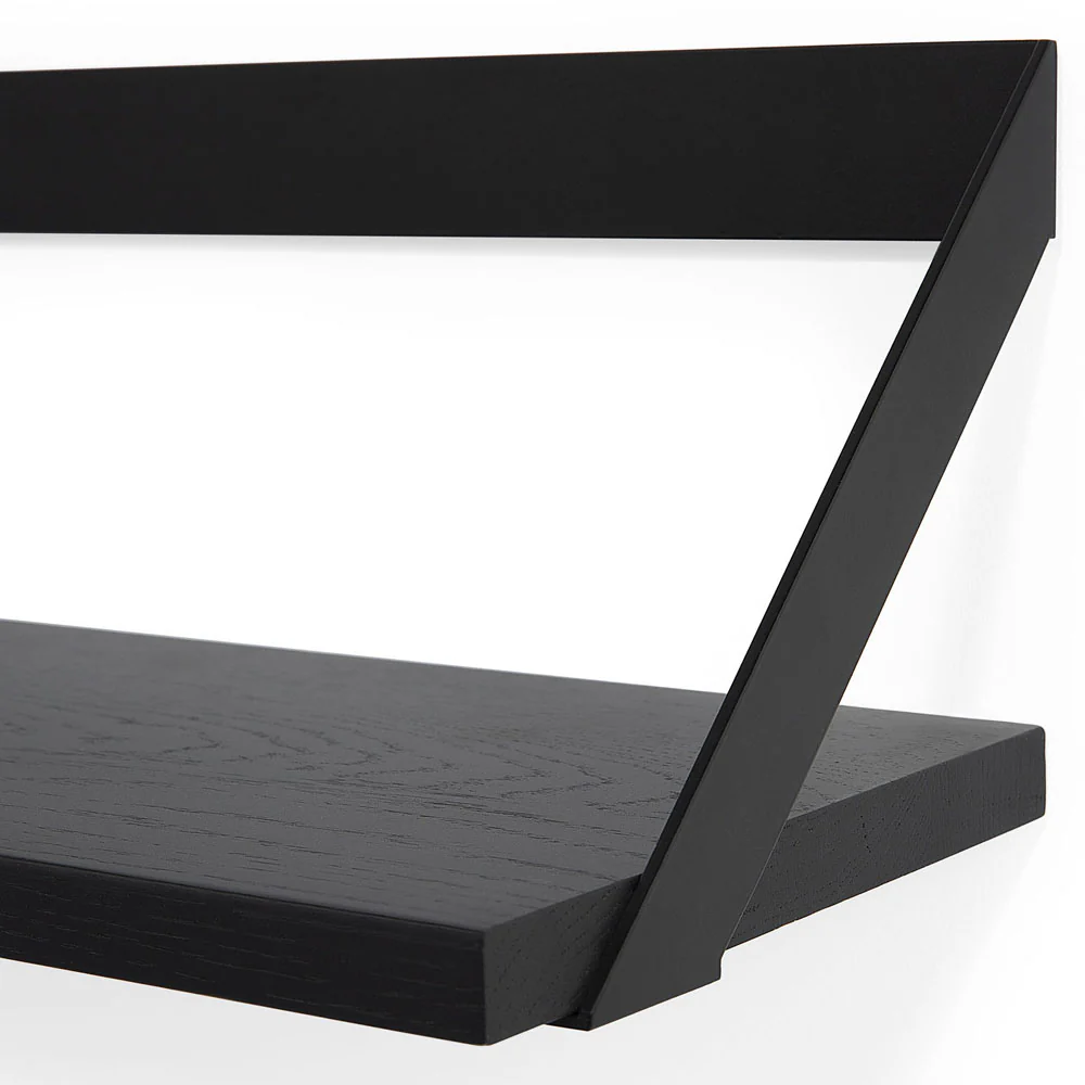 Ribbon Shelf - Black Oak/Black, 55"W - Image 3