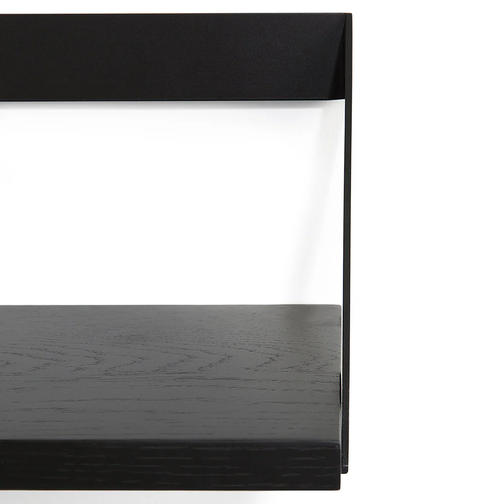 Ribbon Shelf - Black Oak/Black, 55"W - Image 4