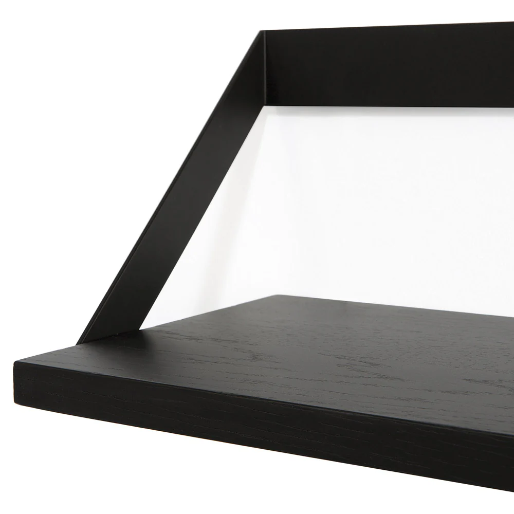 Ribbon Shelf - Black Oak/Black, 55"W - Image 5