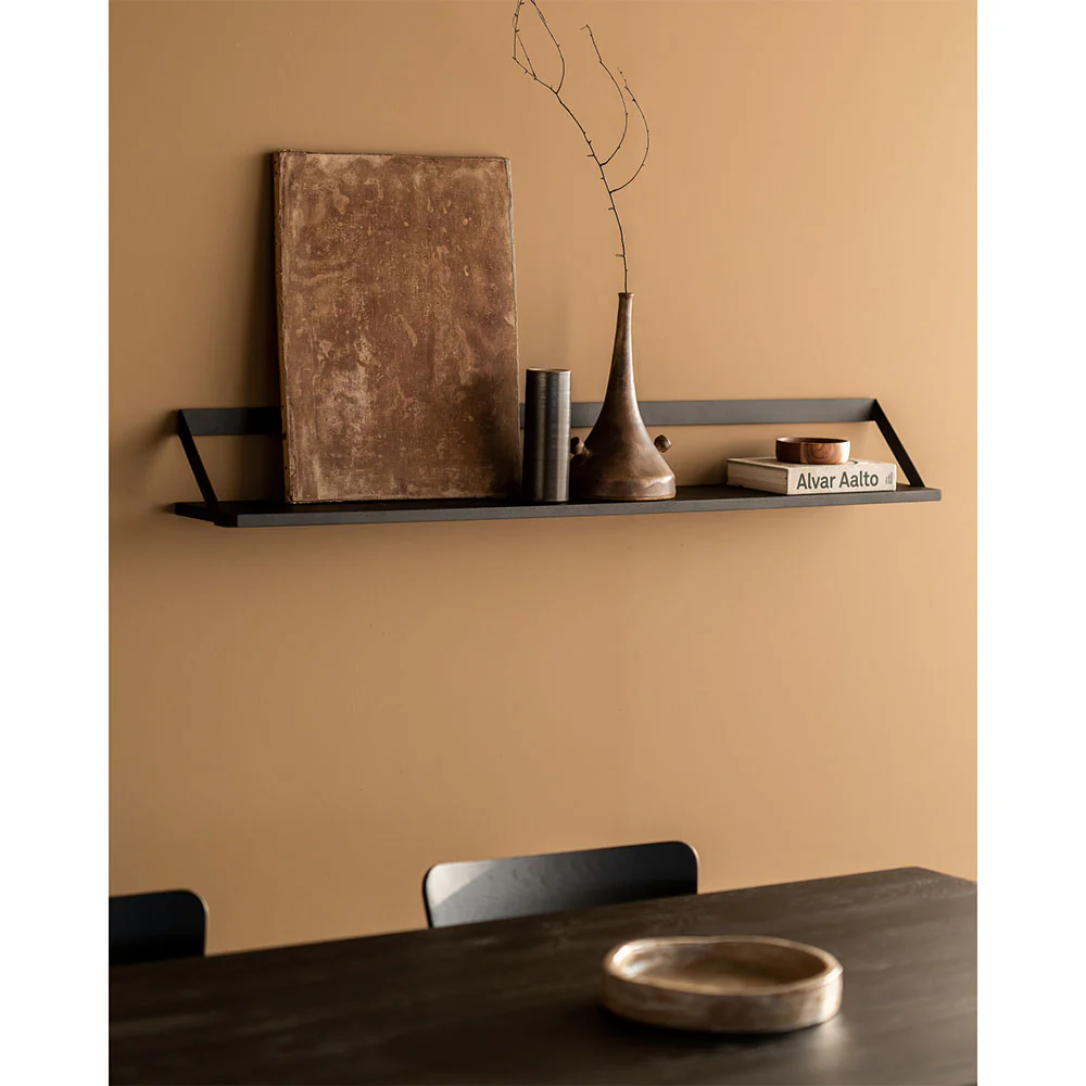 Ribbon Shelf - Black Oak/Black, 55"W - Image 7