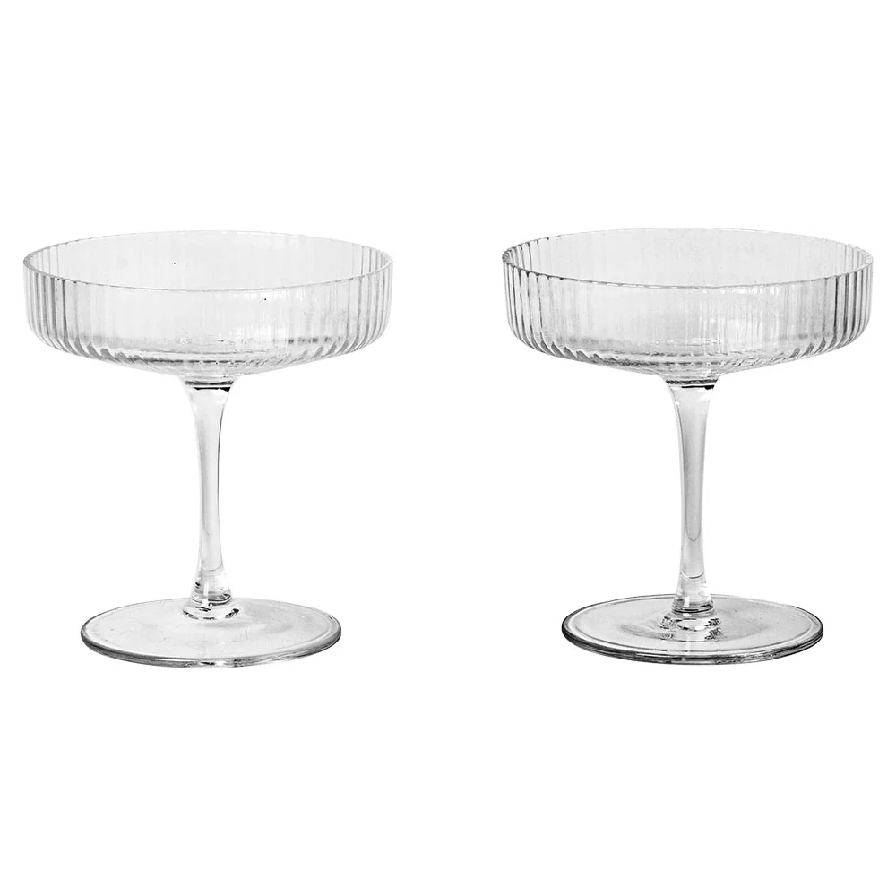 Ripple Champagne Saucers