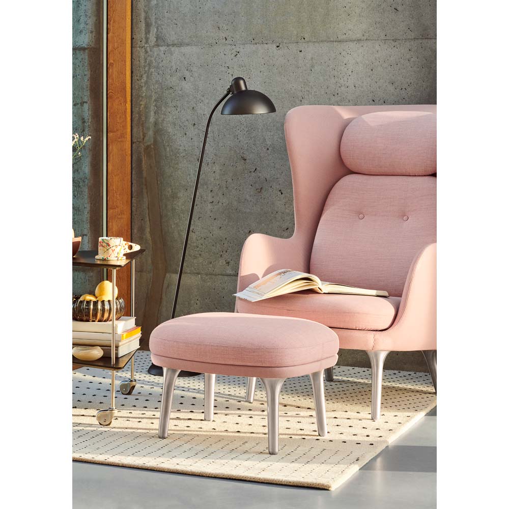 Ro Footstool - Brushed Aluminum Legs - Image 6