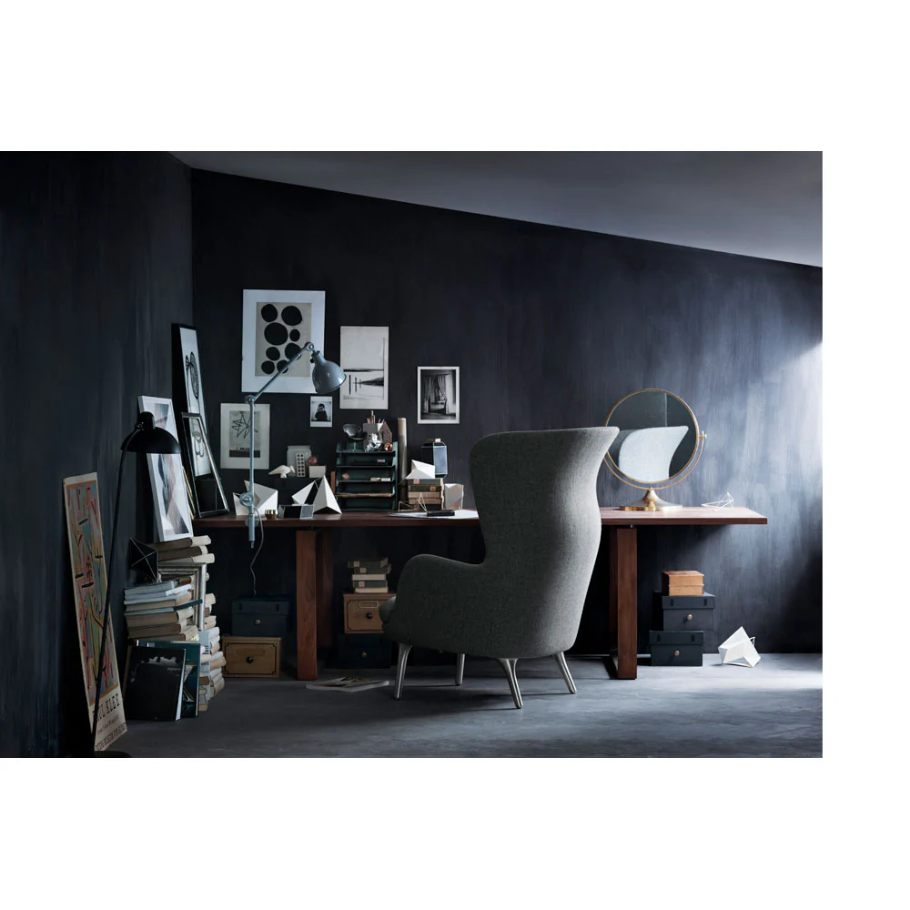 Ro Lounge Chair - Brushed Aluminum Legs - Image 8