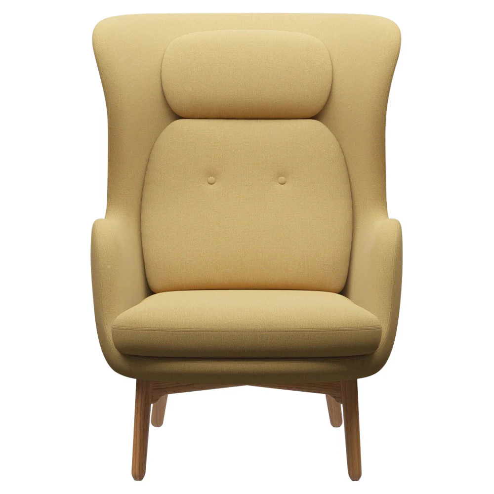 Ro Lounge Chair - Solid Oak Legs