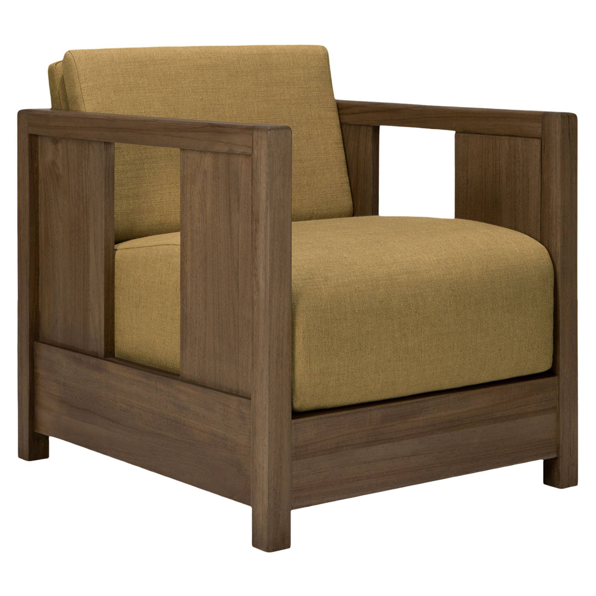Roan Lounge Chair - Amber, Wild Brown Teak