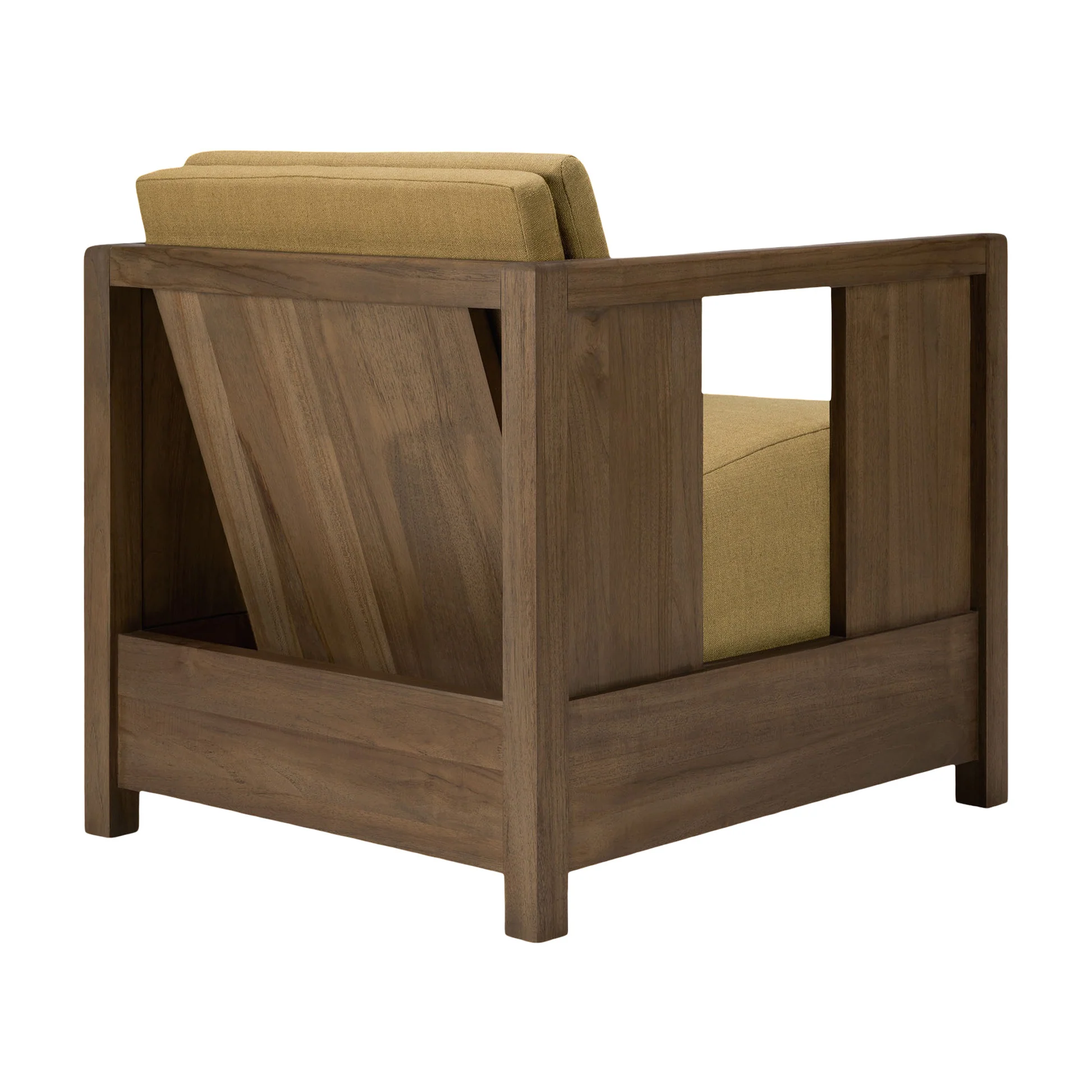 Roan Lounge Chair - Amber, Wild Brown Teak - Image 4