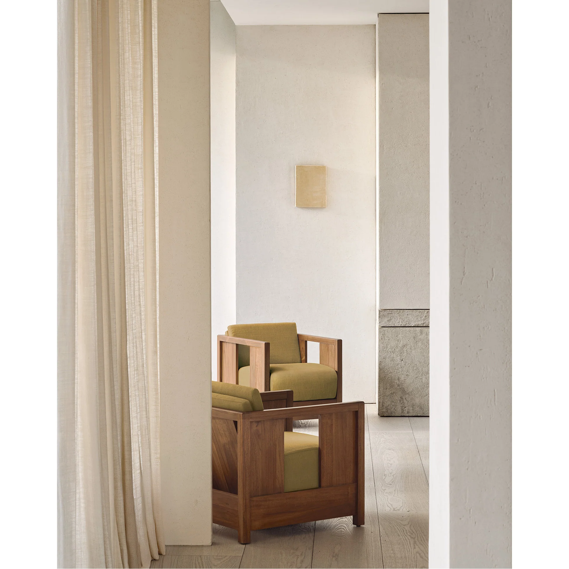 Roan Lounge Chair - Amber, Wild Brown Teak - Image 9