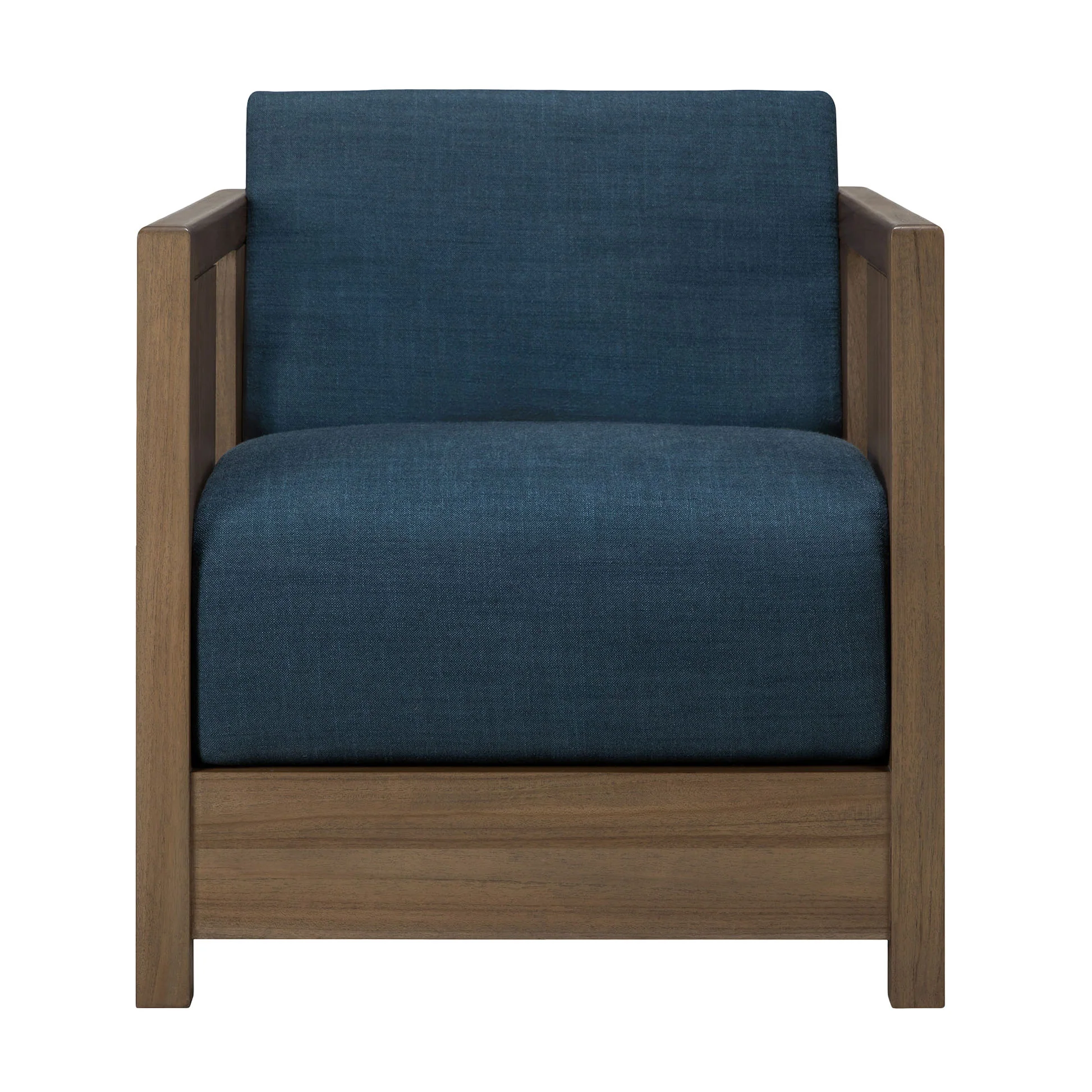Roan Lounge Chair - Ink, Wild Brown Teak - Image 2