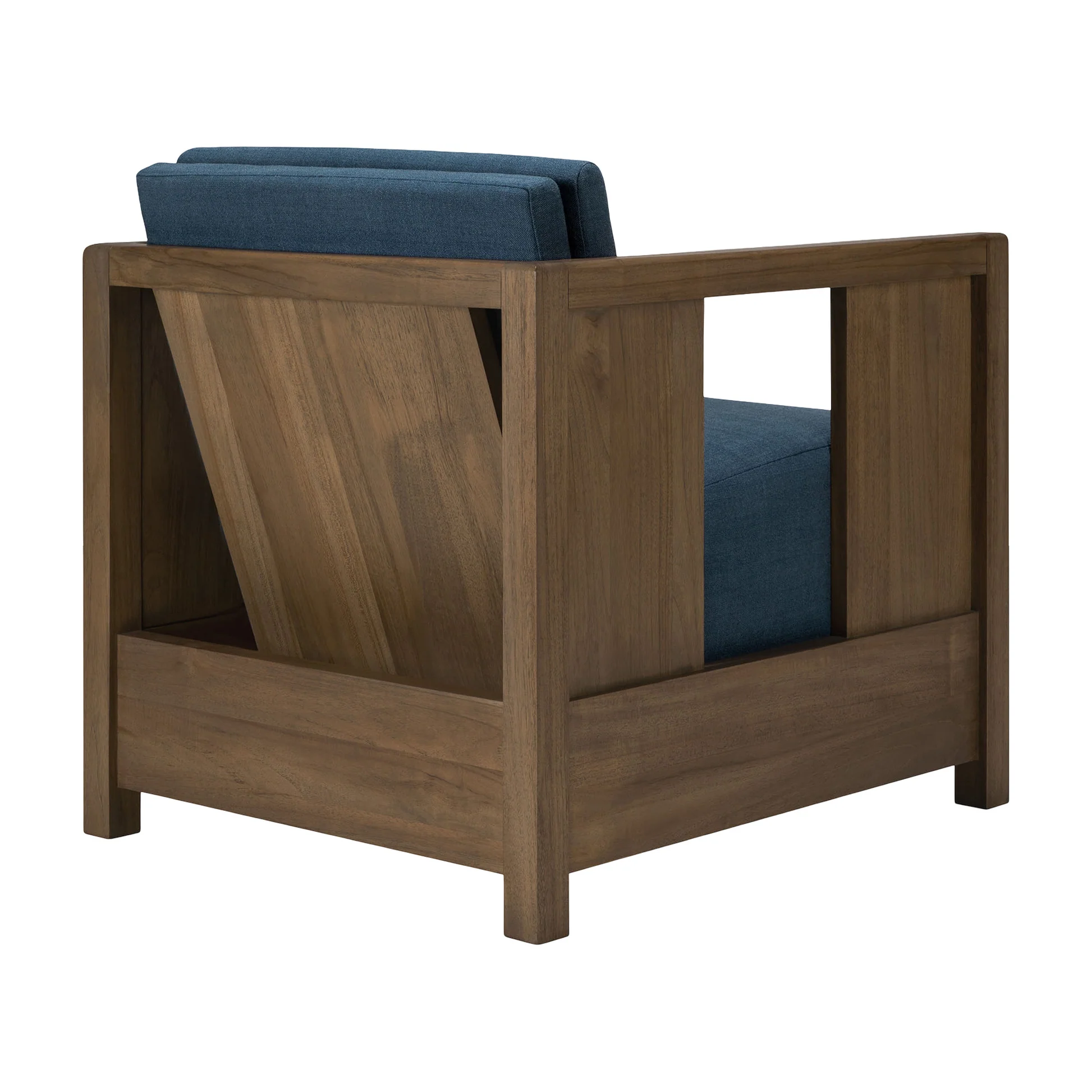 Roan Lounge Chair - Ink, Wild Brown Teak - Image 4