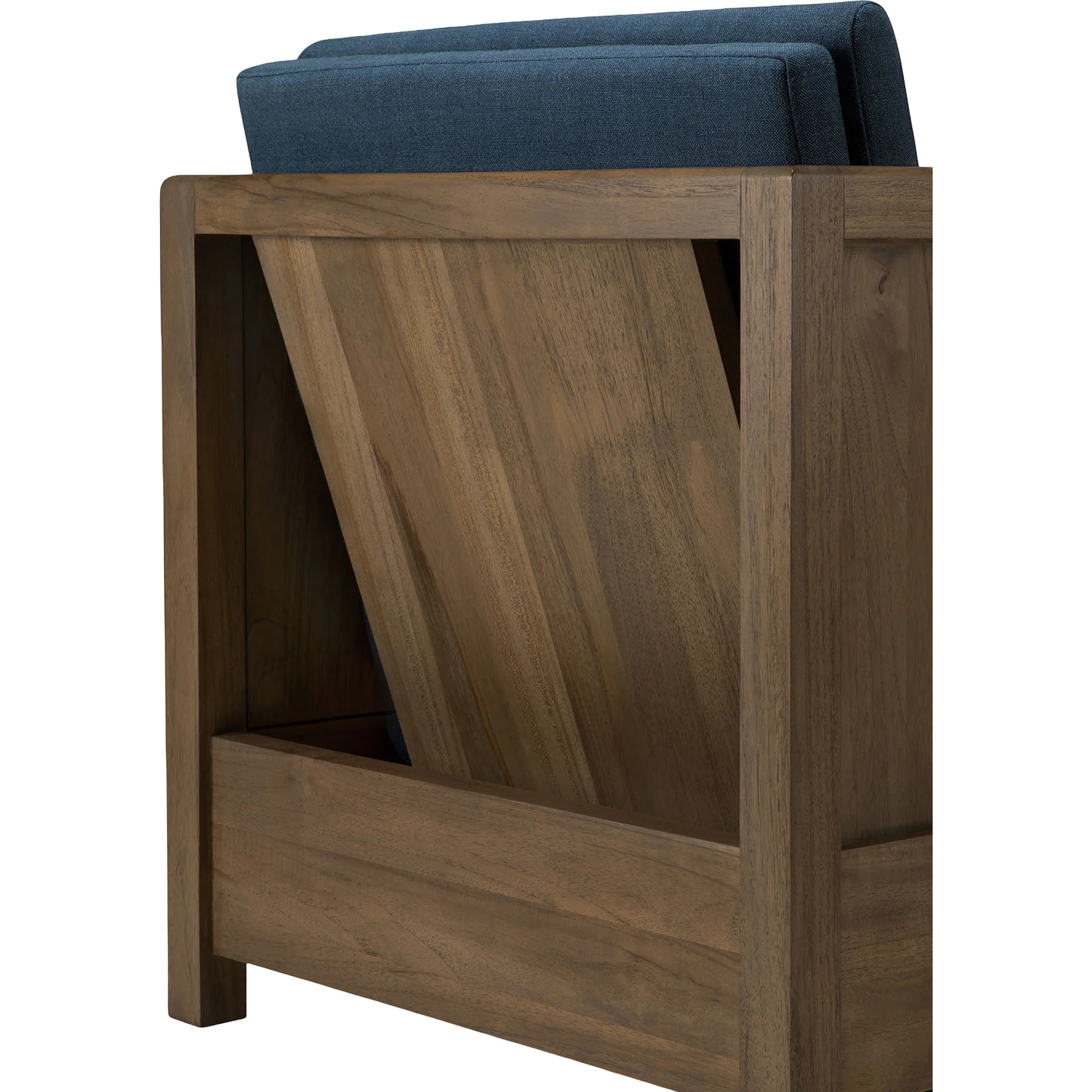 Roan Lounge Chair - Ink, Wild Brown Teak - Image 7