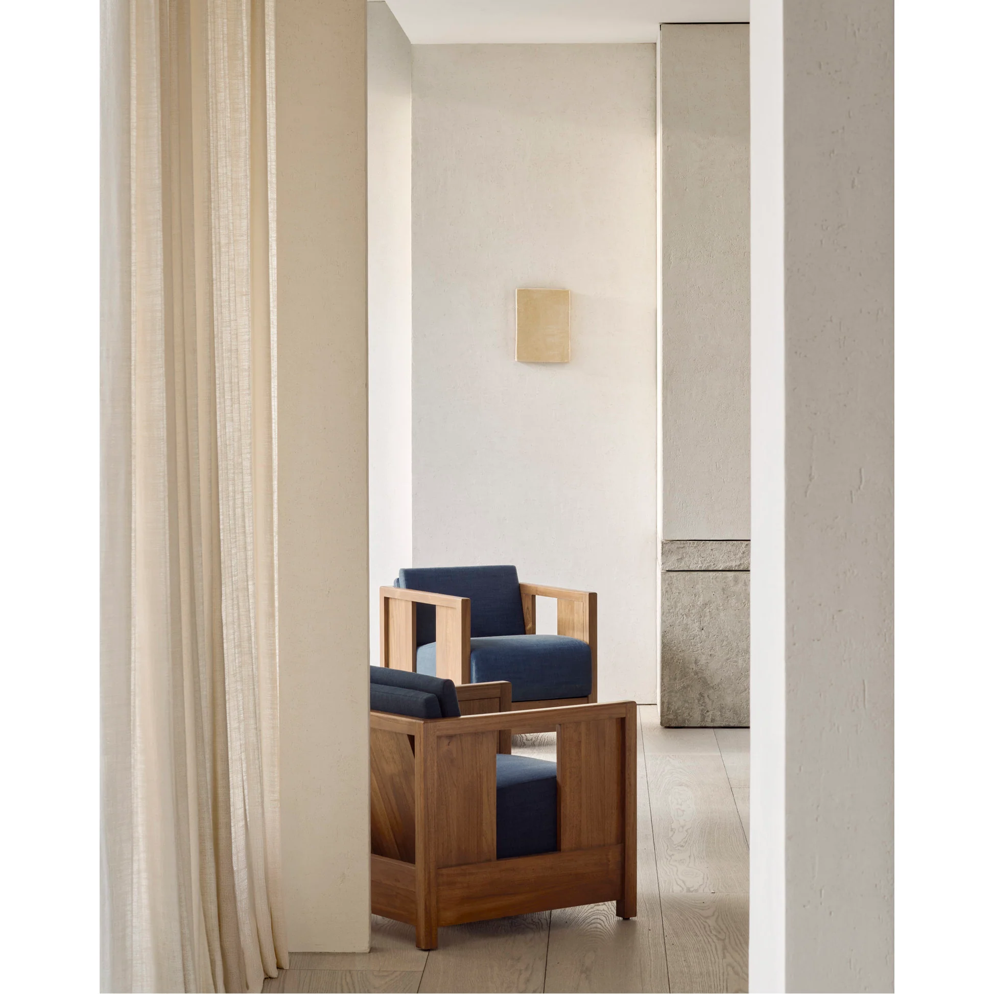 Roan Lounge Chair - Ink, Wild Brown Teak - Image 9
