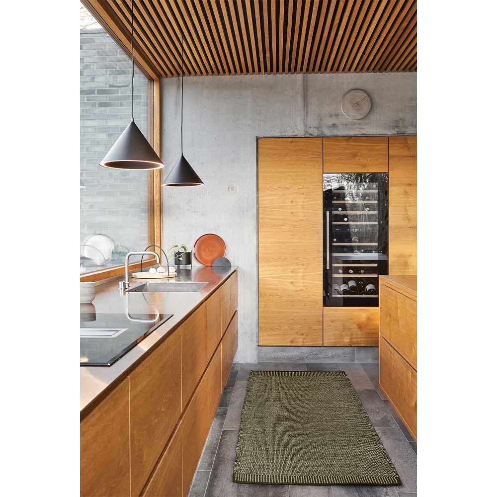 Rombo Runner Rug - Moss Green - Image 6