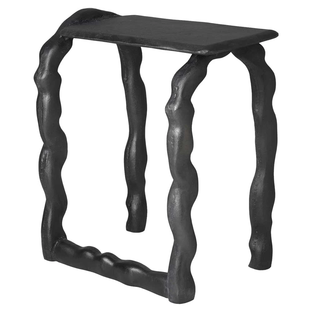 Rotben Sculptural Table - Black - Image 3