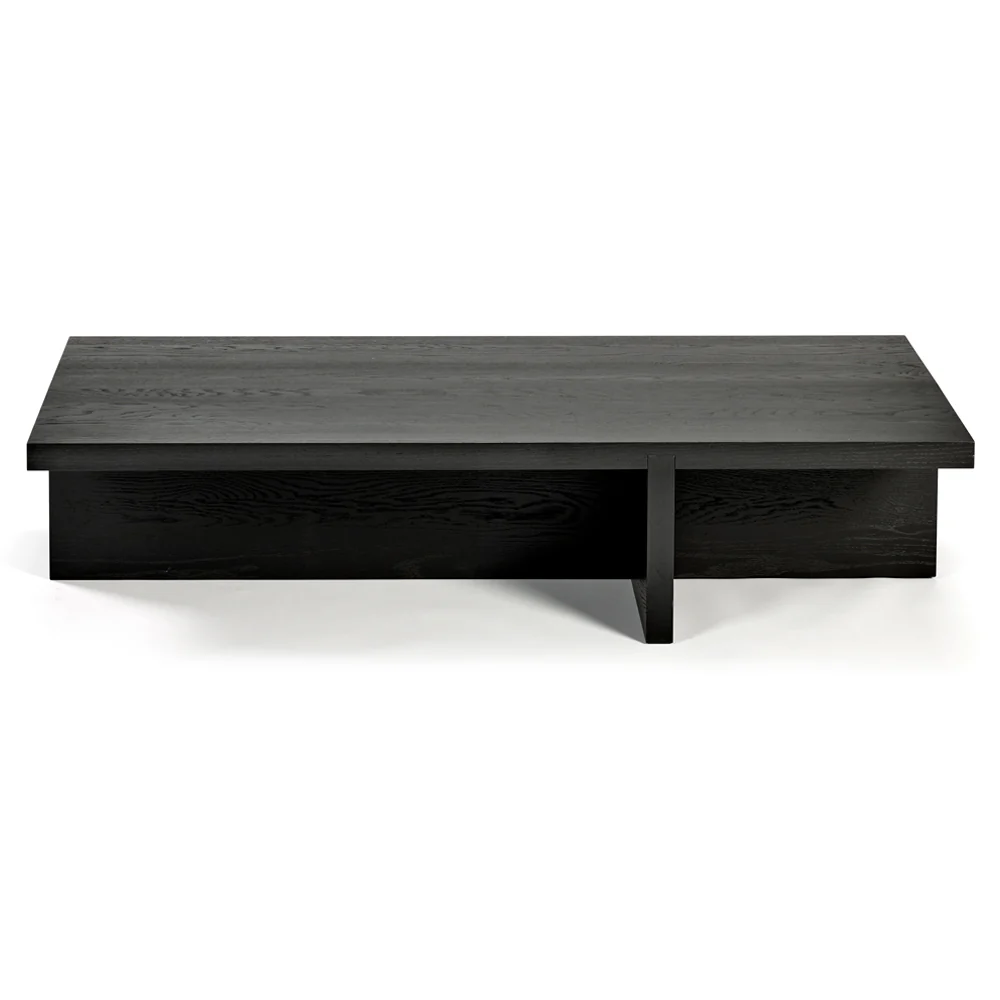 Rudolph Rectangular Coffee Table - Black Oak - Image 2