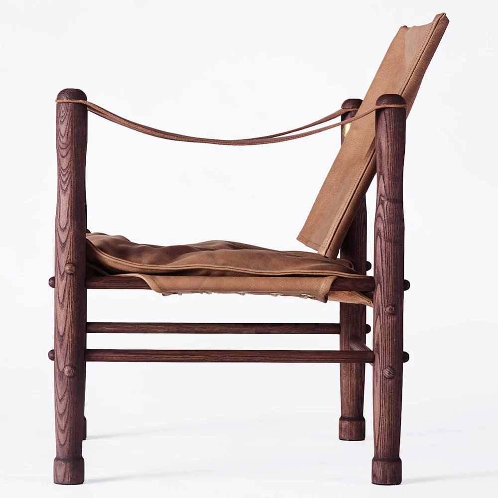 Safari Chair - Cognac, Dark Stained Ash - Image 3