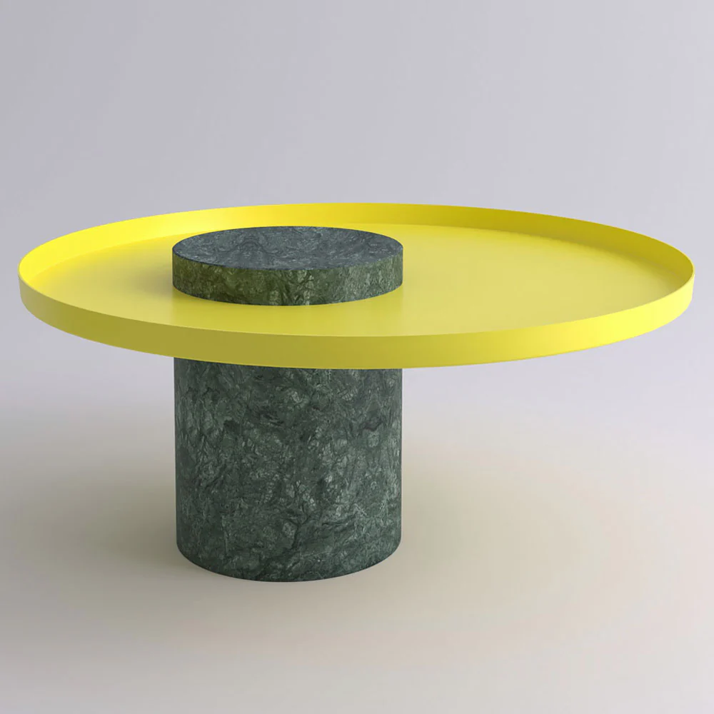 Salute Low Coffee Table - Yellow - Image 2