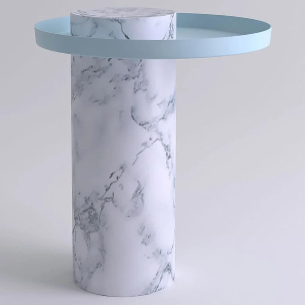 Salute Tall Coffee Table - Light Blue - Image 4
