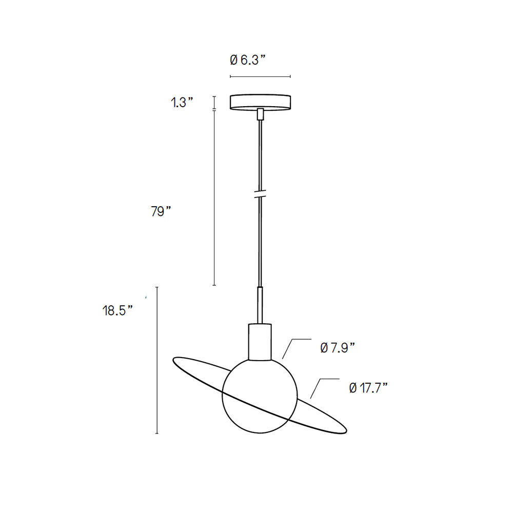 Saturn XL Pendant - Image 7
